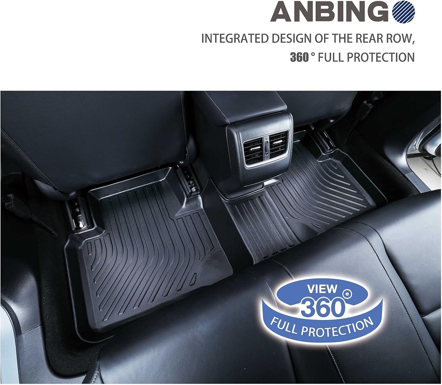 ANBINGO Floor Mats Custom for BMW X5 2019 2020 2021 2022 Waterproof Car Mats All Weather Guard Odorless TPE Heavy Duty Automotive Floor Liners Front