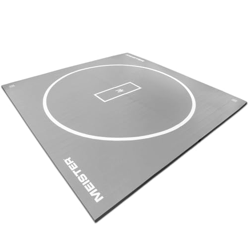 Meister FlexFloor Wrestling Mat - 10ft x 10ft Roll-Up Pro Training Mat for Home & Gym