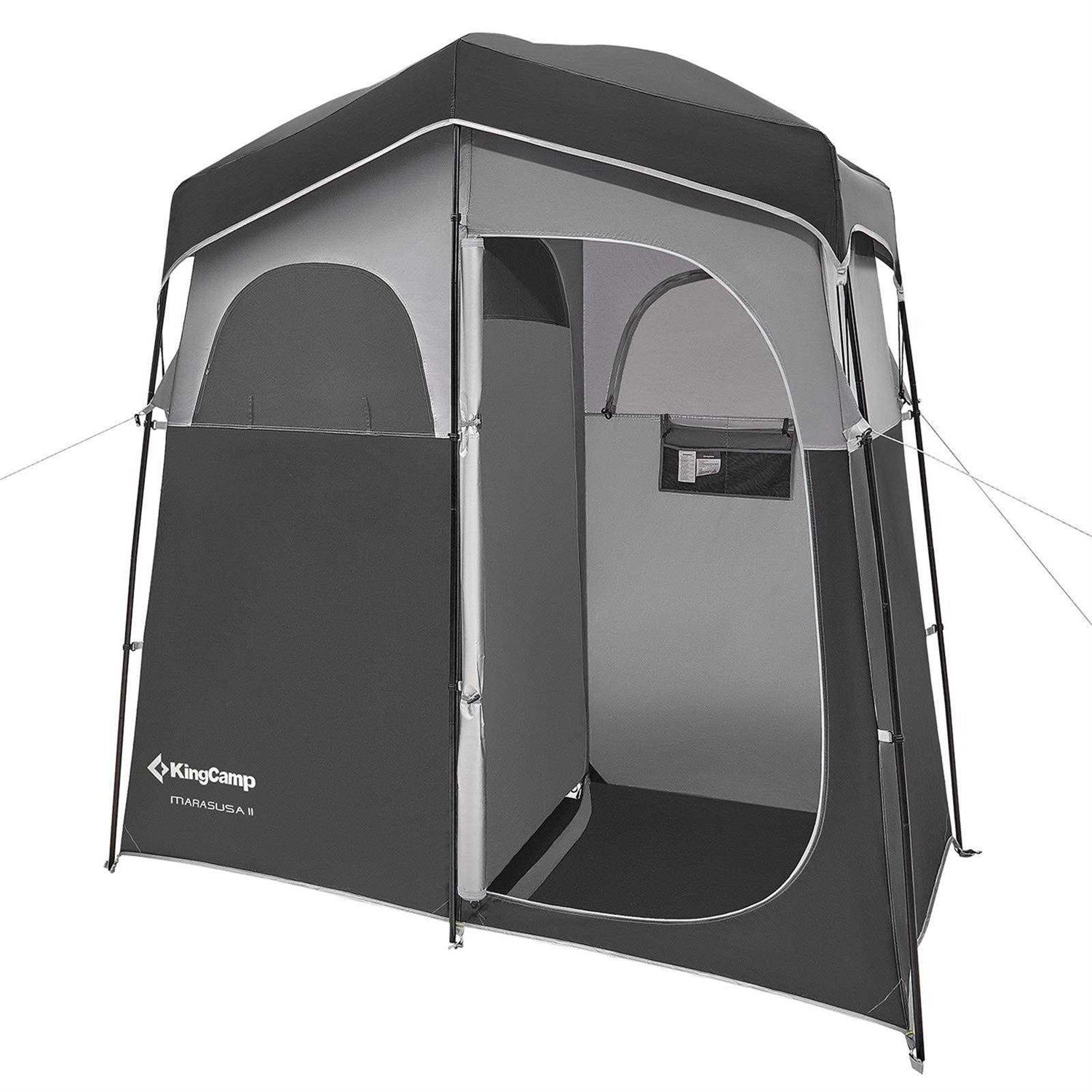 KingCamp Camping Shower Tent, Portable Privacy 2 Room - Sports Supplies Online Store