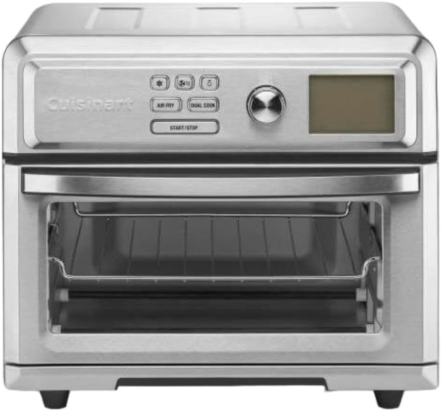 Cuisinart TOA-65 Air Fryer Toaster Oven, Digital Display, Digital 1800 Watt, Adjustable Temperature and Controls, Stainless Steel
