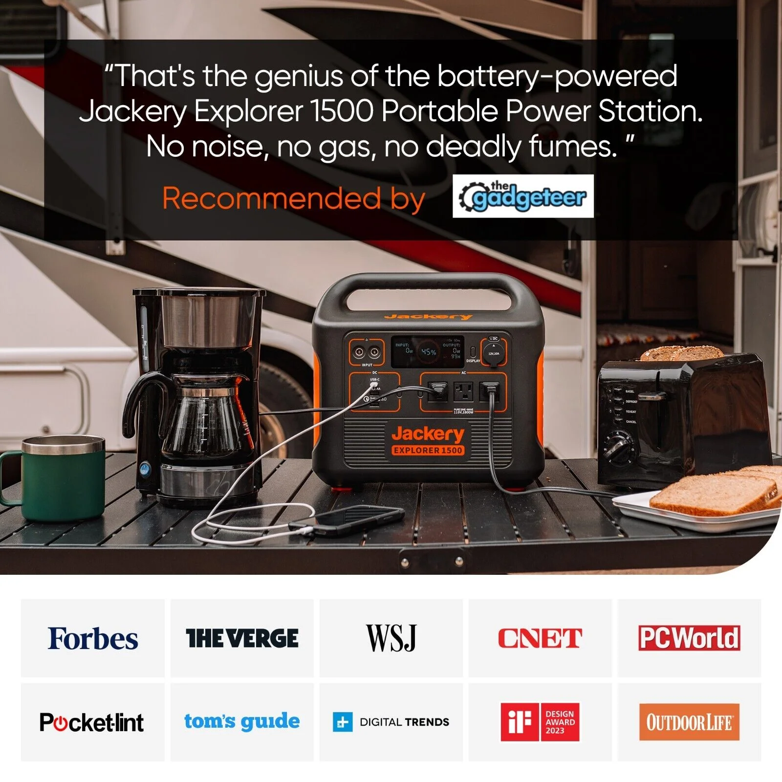 【Restored】Jackery Portable Power Station Explorer 1500, 1534Wh Portable Generator