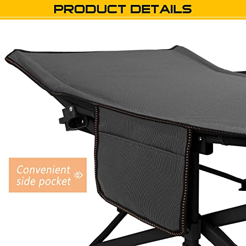 DoCred Folding Camping Cot with Mattress, 2 Pack Heavy Duty Folding Cot for Adults, Portable Sleeping Cot Bed Adults Outdoor Bed with Carry Bag