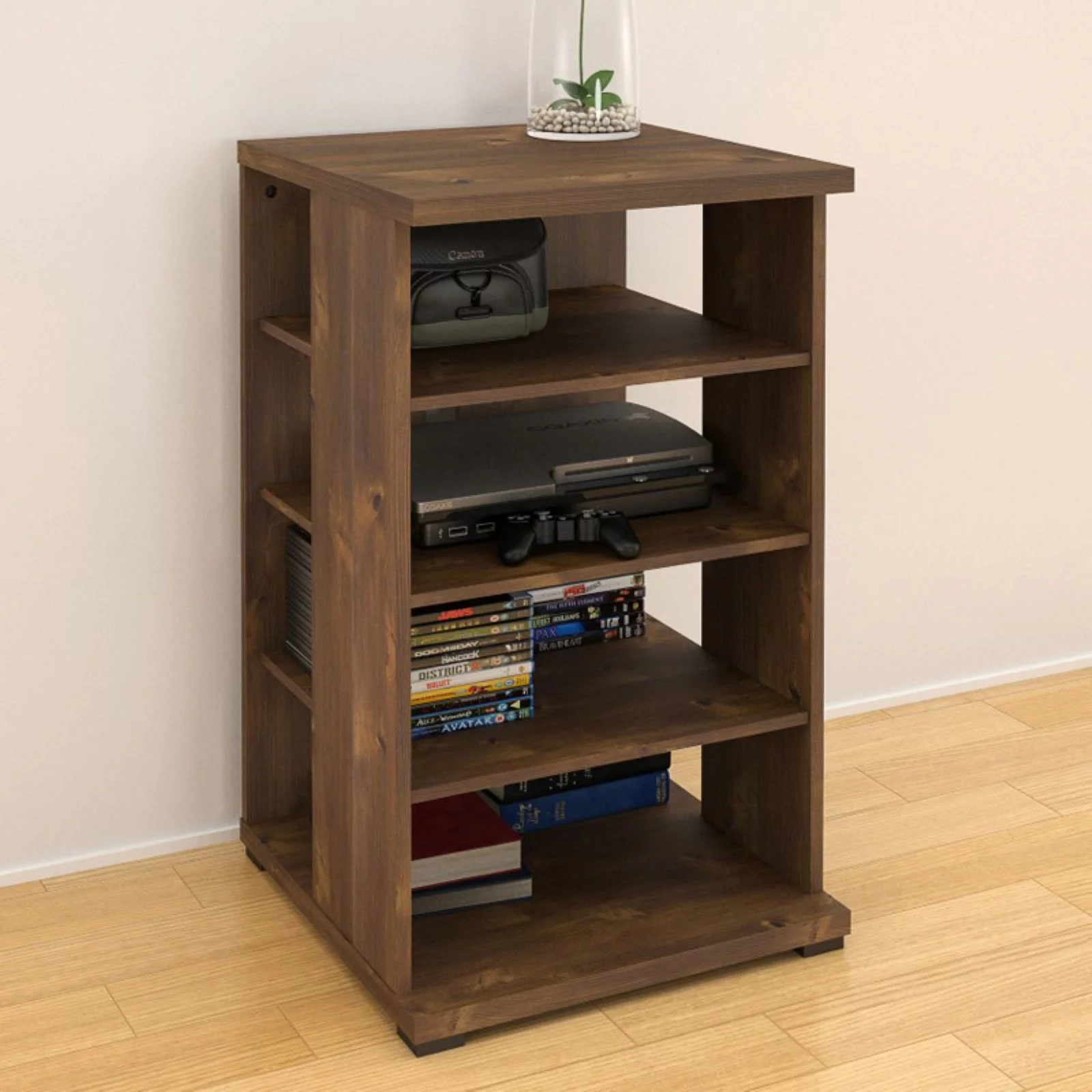 Nexera Jasper Audio Media Cabinet, Truffle