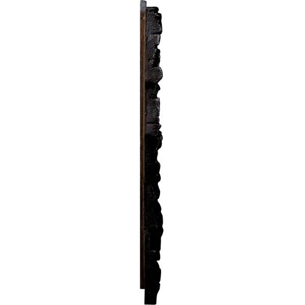 Ekena Millwork PN202NRGP 48x22W x 25x22H x 1 1/2x22D Stacked Endurathane Faux Stone Siding PANEL, Graphite