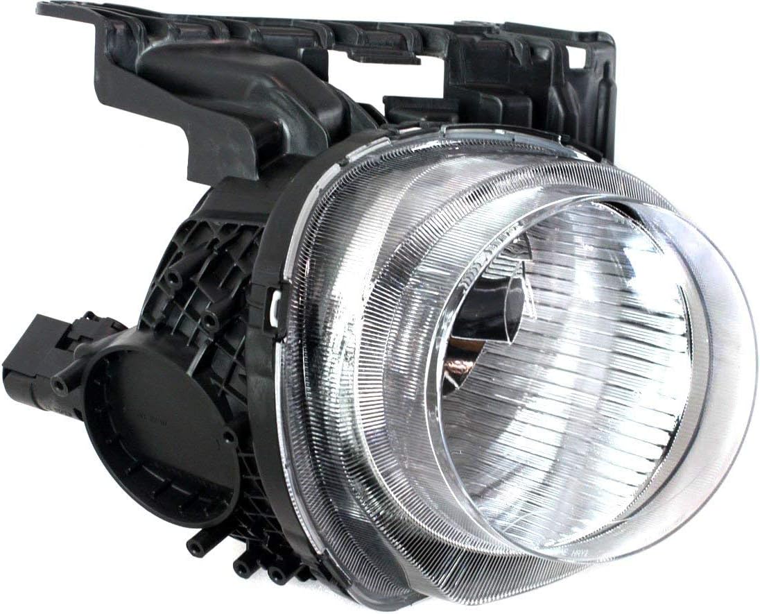 Evan-Fischer Headlight Set Compatible with 2011-2014 Nissan Juke Left Driver and Right Passenger Side Halogen With bulb(s)