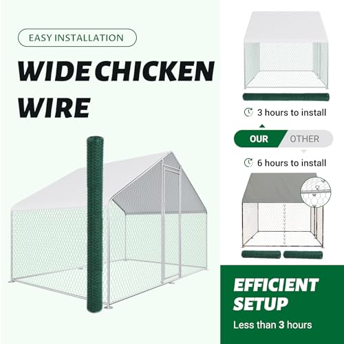 Chicken Coop Wheels Kit - Portable Poultry Tractor Mobilization Steel Chicken Coop Accessories