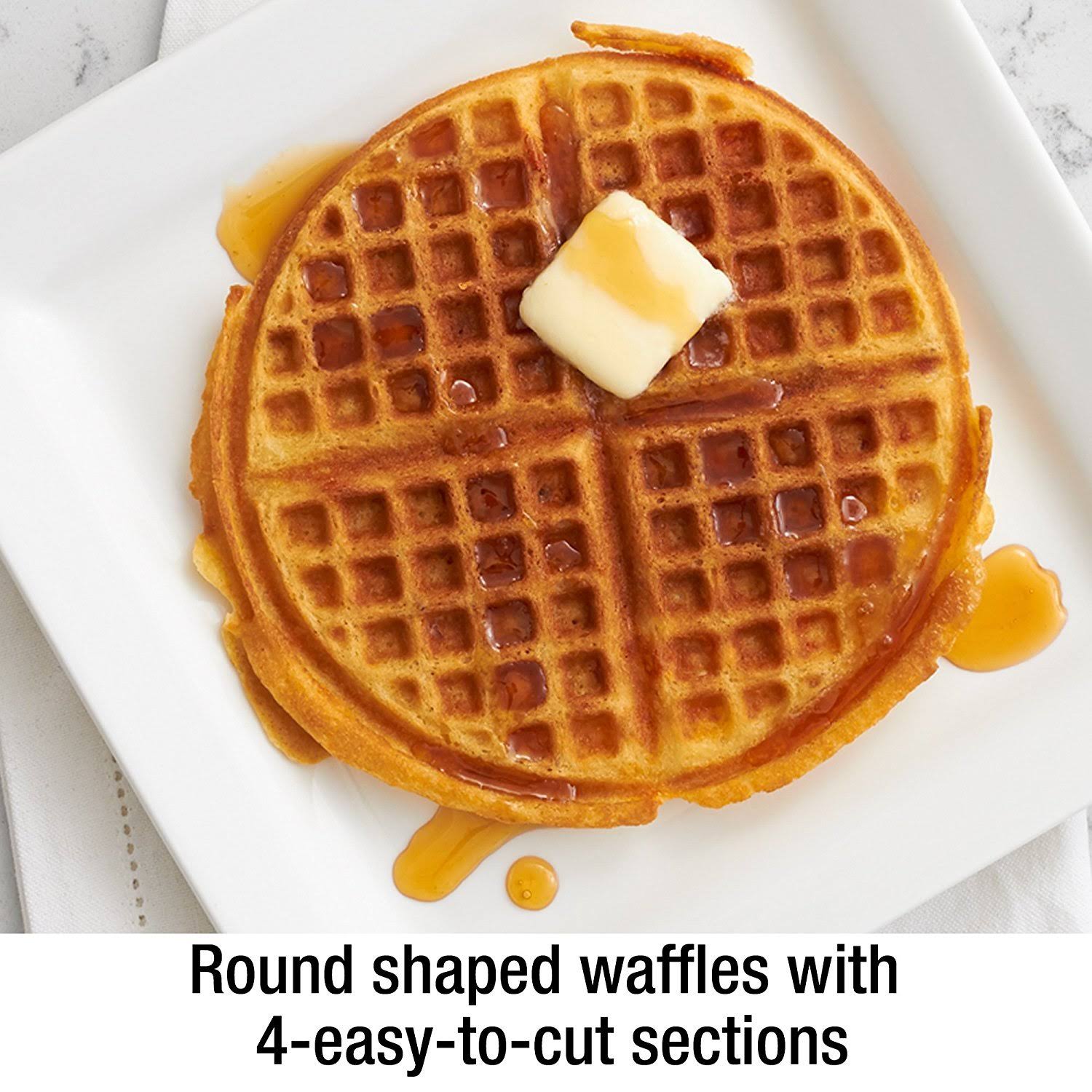 All-Clad 99012GT Stainless Steel Classic Round Waffle Maker with 7 Browning