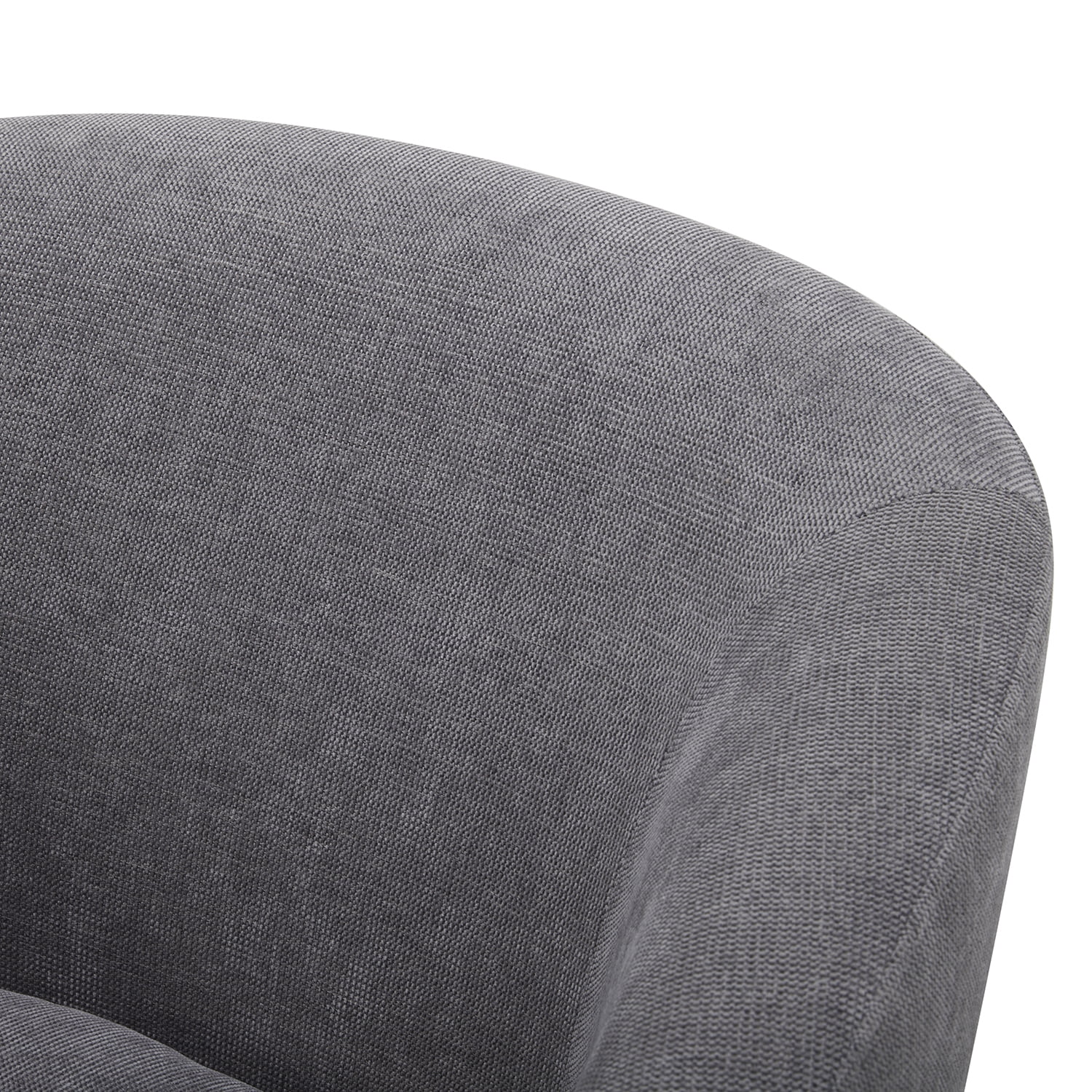 Better Homes & Gardens Bradford Wooden Base Modern Swivel Chair, Gray