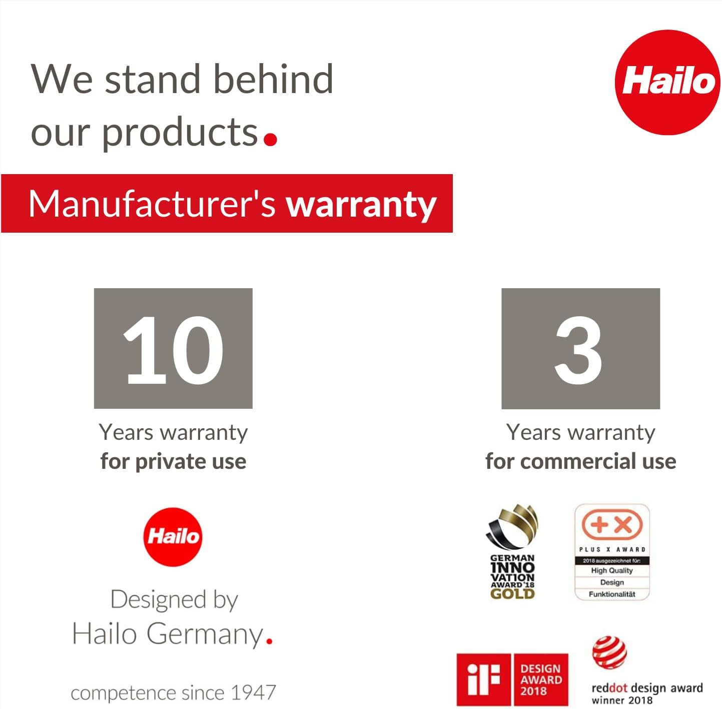 Hailo TP1 Staircase Platform 9940-001, for Use with Step Stools & Step Ladders