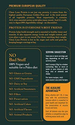 Nuzest Clean Lean Protein - Premium Pea Protein Powder, Plant-Based, Vegan, Dairy Free, Gluten Free, GMO Free, Naturally Sweeten