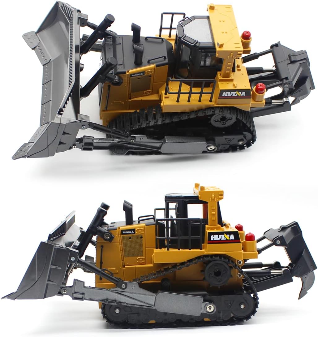 Mostop RC Bulldozer 1/16 Scale 9 Channel RC Front Loader Tractor for Kids Adults