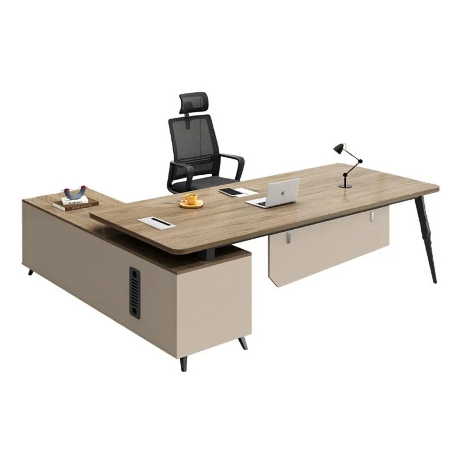 Standing Storage Office Desk Supplies Legs Luxury Mid Century Modern Computer Desks Long Bookshelf Mesa De Escritorio Furniture