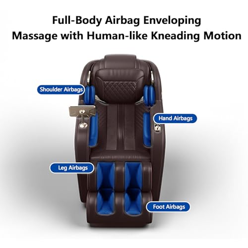 Massage Chair Full Body, Zero Gravity Massage Recliner Chairs with Hip Heat, Foot Massage and Air Massage System for Touch Screen Controller