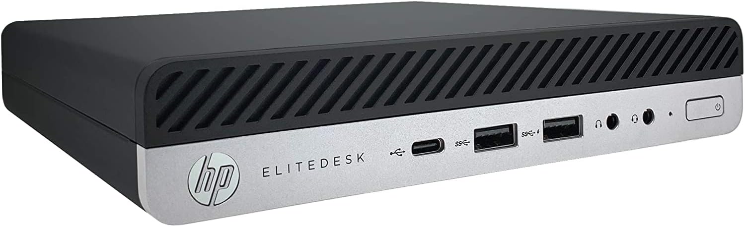 HP Elitedesk 800 G4 Desktop Computer, Intel Core I5-8500T, 8Gb Memory, 256Gb Ssd (J1-800G4ma01) (Renewed)