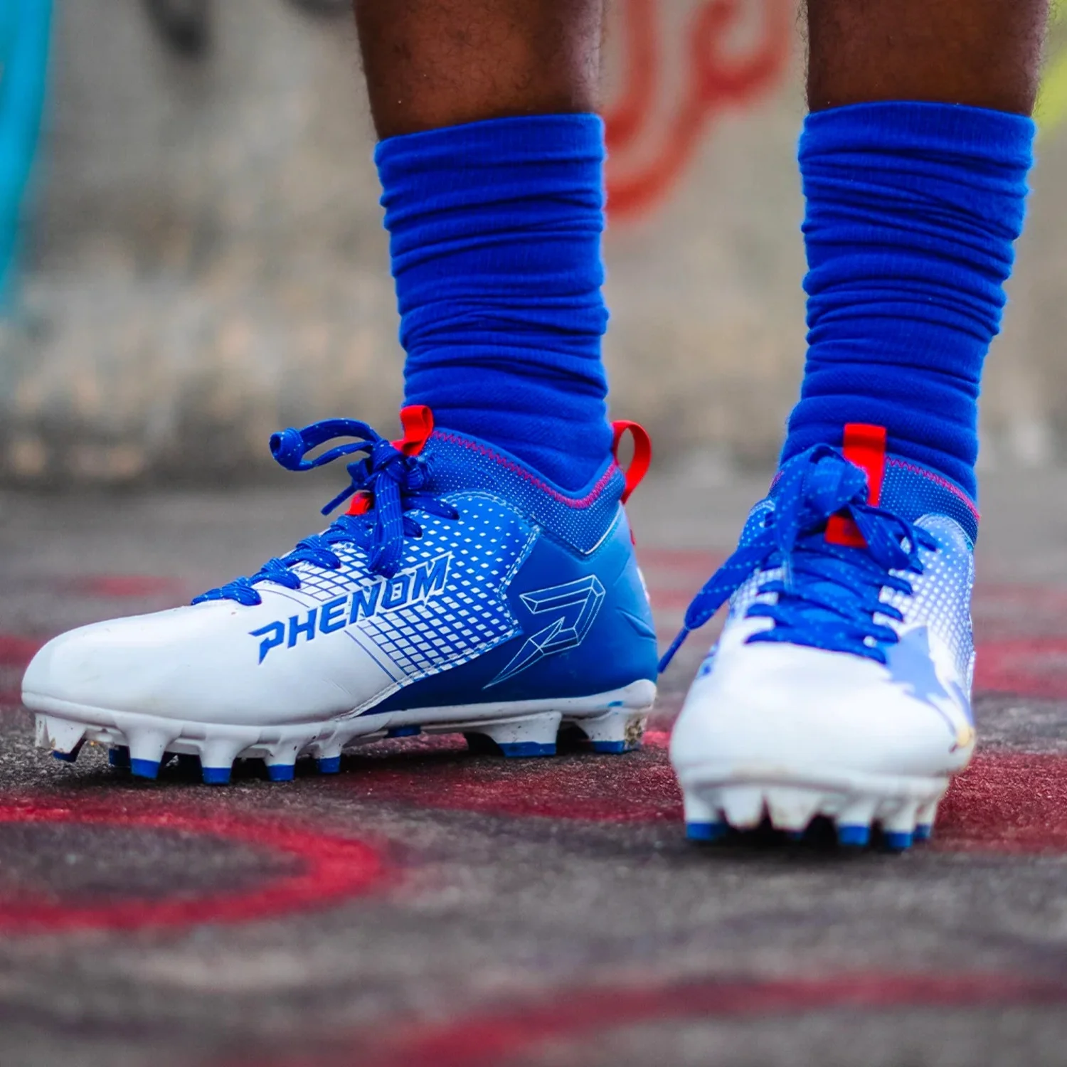 Sonic the Hedgehog Football Cleats - Quantum Speed by Phenom Elite - Curated Treasures Market