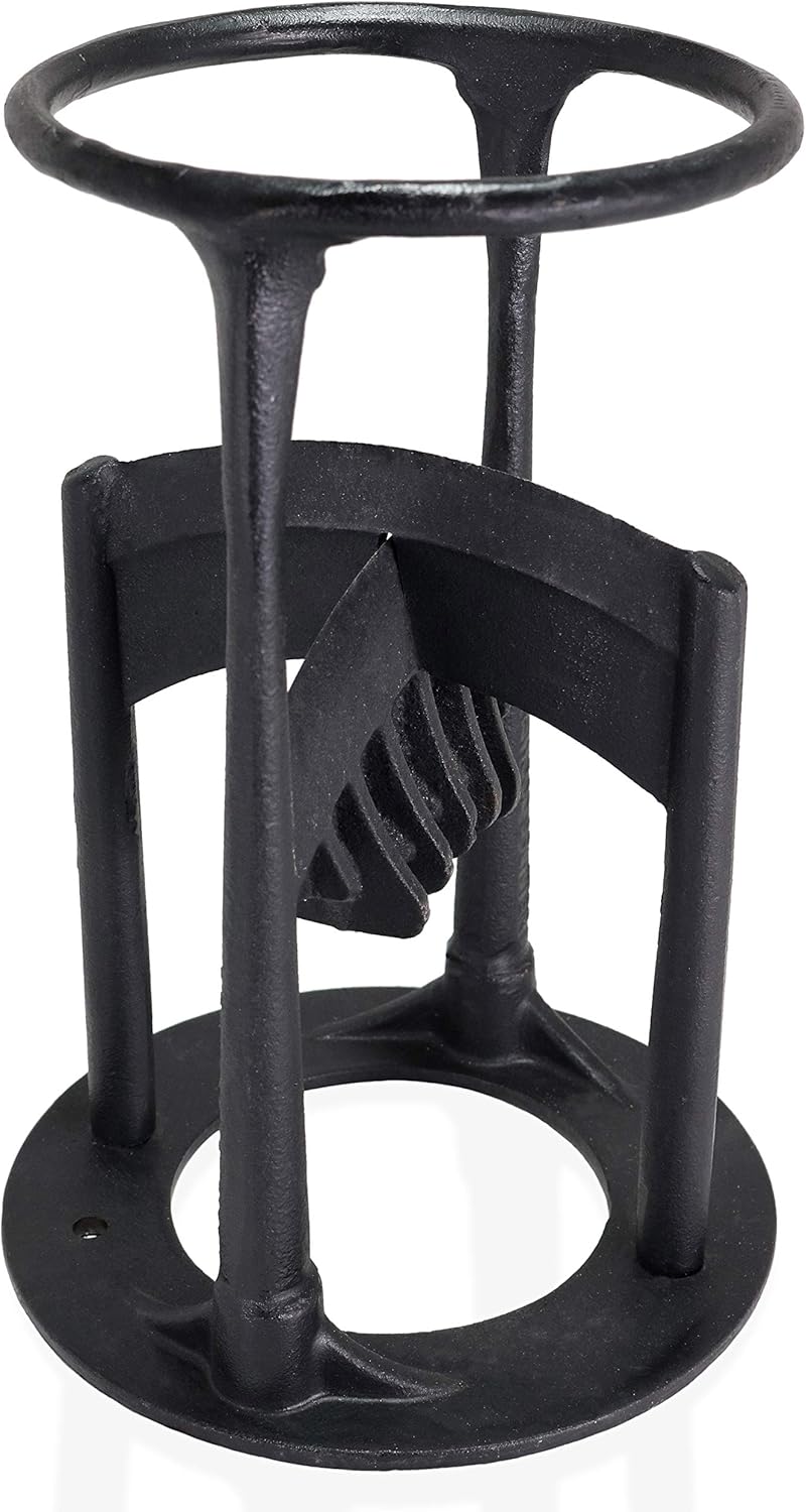 OKRONIS Firewood Splitter - Heavy Duty Cast Iron Kindling Log Splitting Wedge - Complete with Removable Secondary Blade Attachment