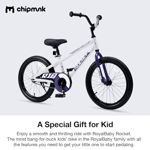 Chipmunk Kids Bike Toddlers 12 14 16 18 Inch Wheel Bicycle Beginners Boys Girls Ages 3-11 Years, Multiple Color Options