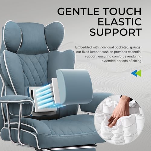 GTRACING Gaming Chair,Office Chair with Pocket Spring Lumbar Support