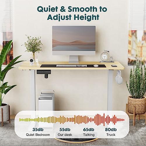 Standing Desk, Adjustable Height Electric Sit Stand Up Down Computer Table