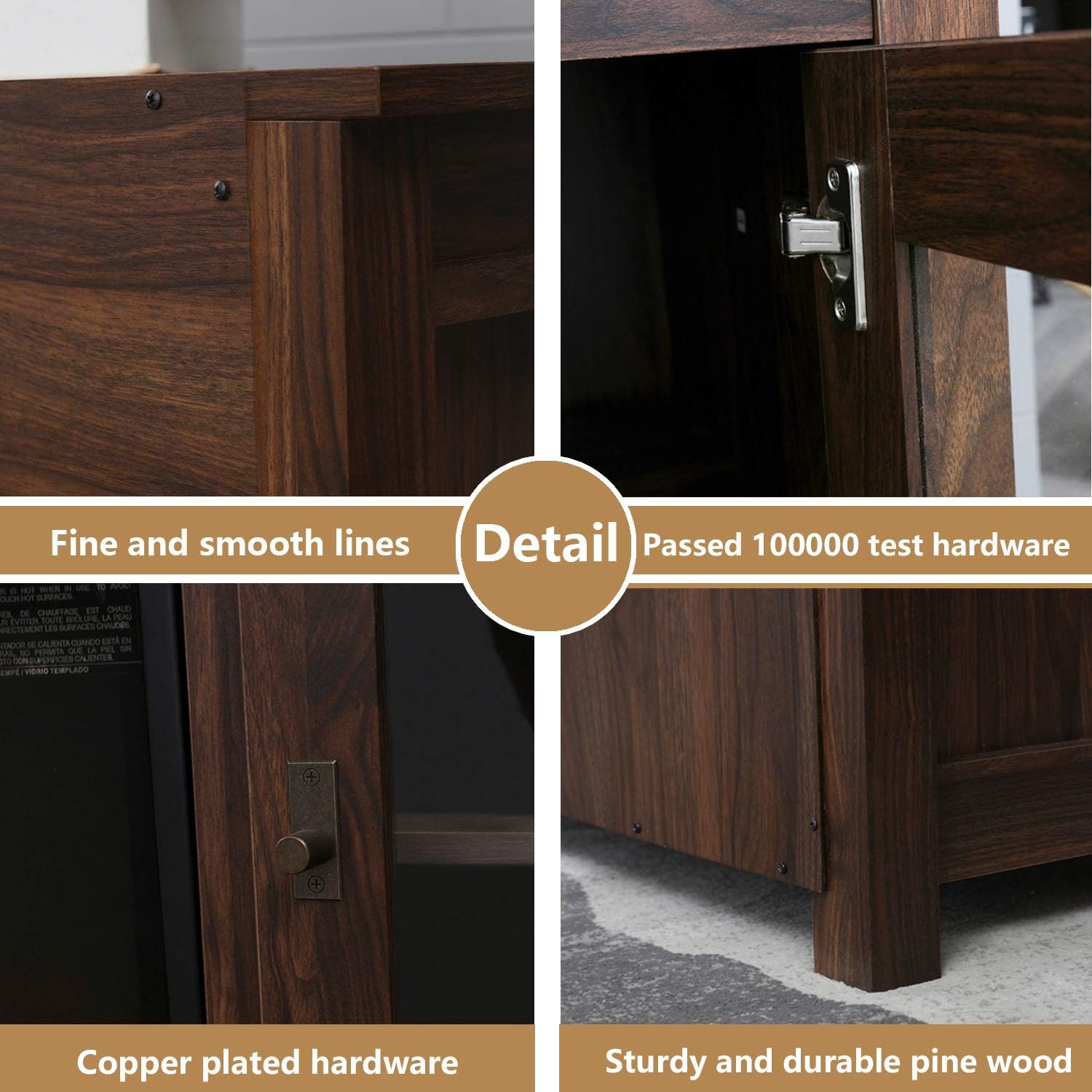Electric Fireplace TV Stand Entertainment Center Corner Electric Fireplace Console Fireplace Heater for TVs up to 60"