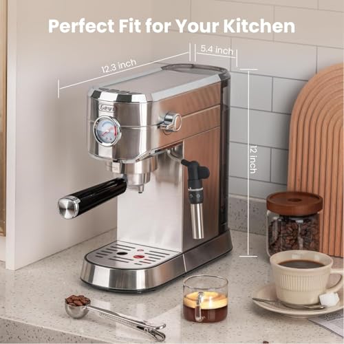 Gevi Espresso Expresso Machine 20 Bar with Auto Milk Frother, Professional Espresso Maker with Steam Wand