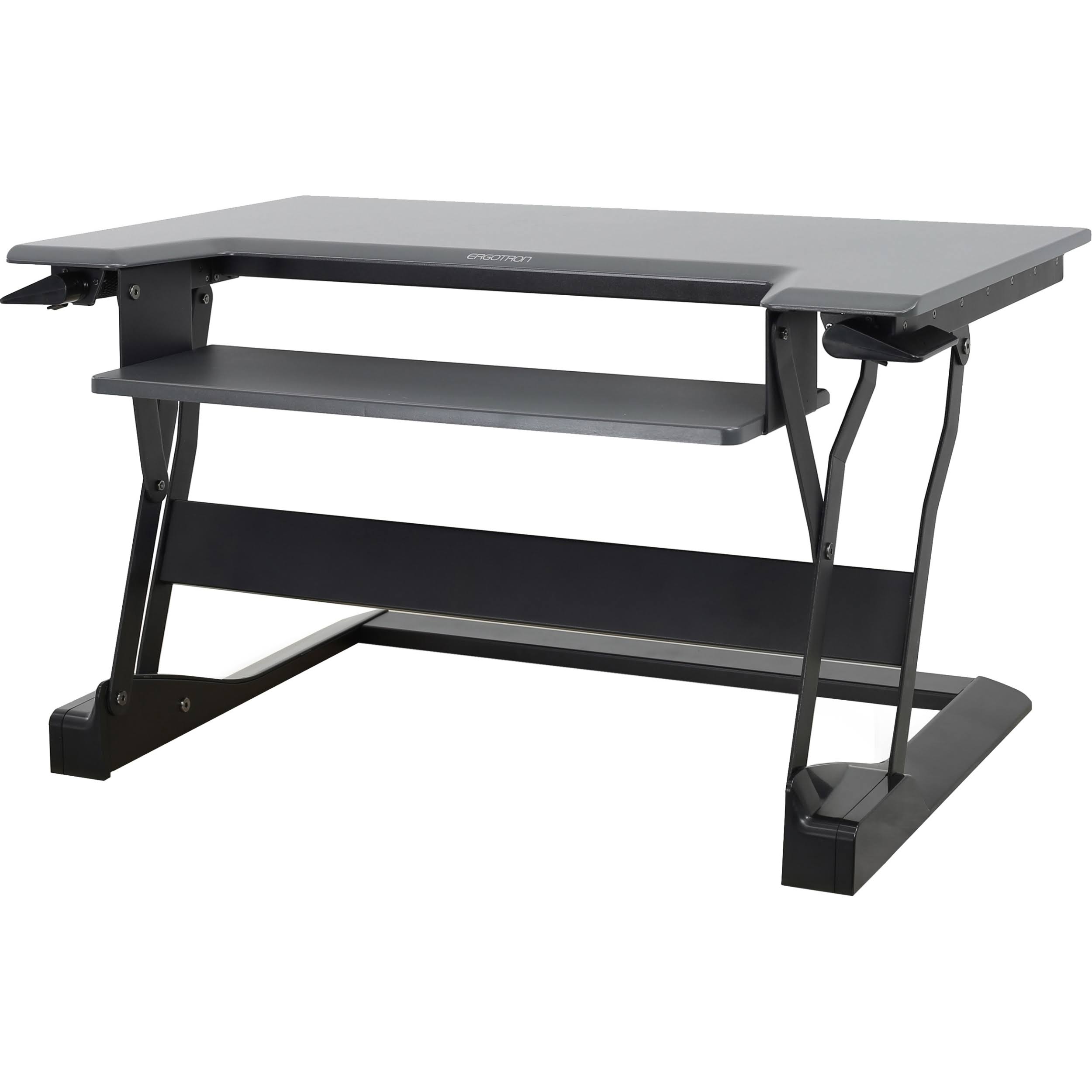 Ergotron WorkFit-T Sit-Stand Desktop Workstation, Black