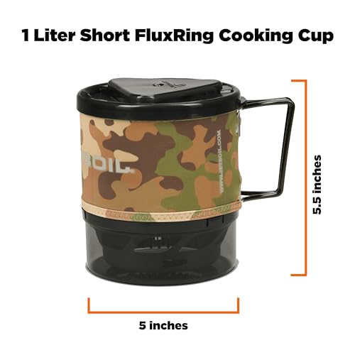 Jetboil MiniMo Camping and Backpacking Stove Cooking System with Adjustable Heat Control