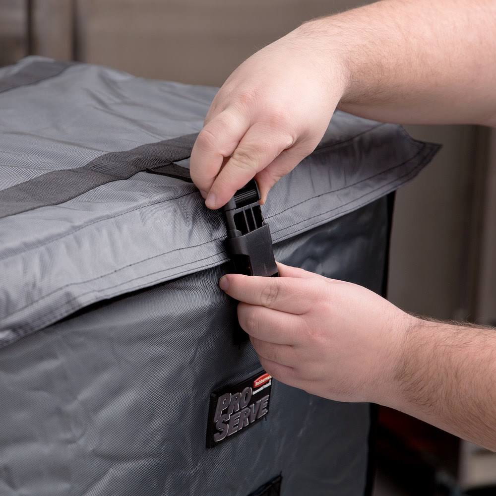 Rubbermaid FG9F1600CGRAY - Insulated Full Pan Carrier, Top Load