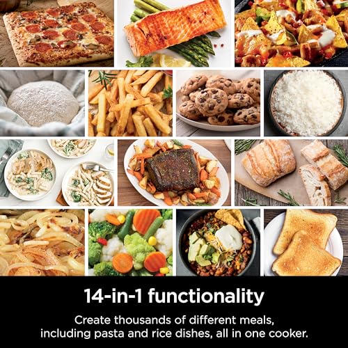 Ninja SFP701 Combi All-in-One Multicooker, Oven, and Air Fryer, 14-in-1 Functions,15-Minute Complete Meals, Includes 3 Accessories, Auto Cook Menu