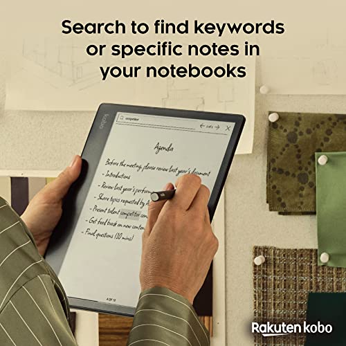 Kobo Elipsa 2E | eReader | 10.3” Glare-Free Touchscreen with ComfortLight PRO | Includes Kobo Stylus 2 | Adjustable Brightness | Wi-Fi | Carta E Ink