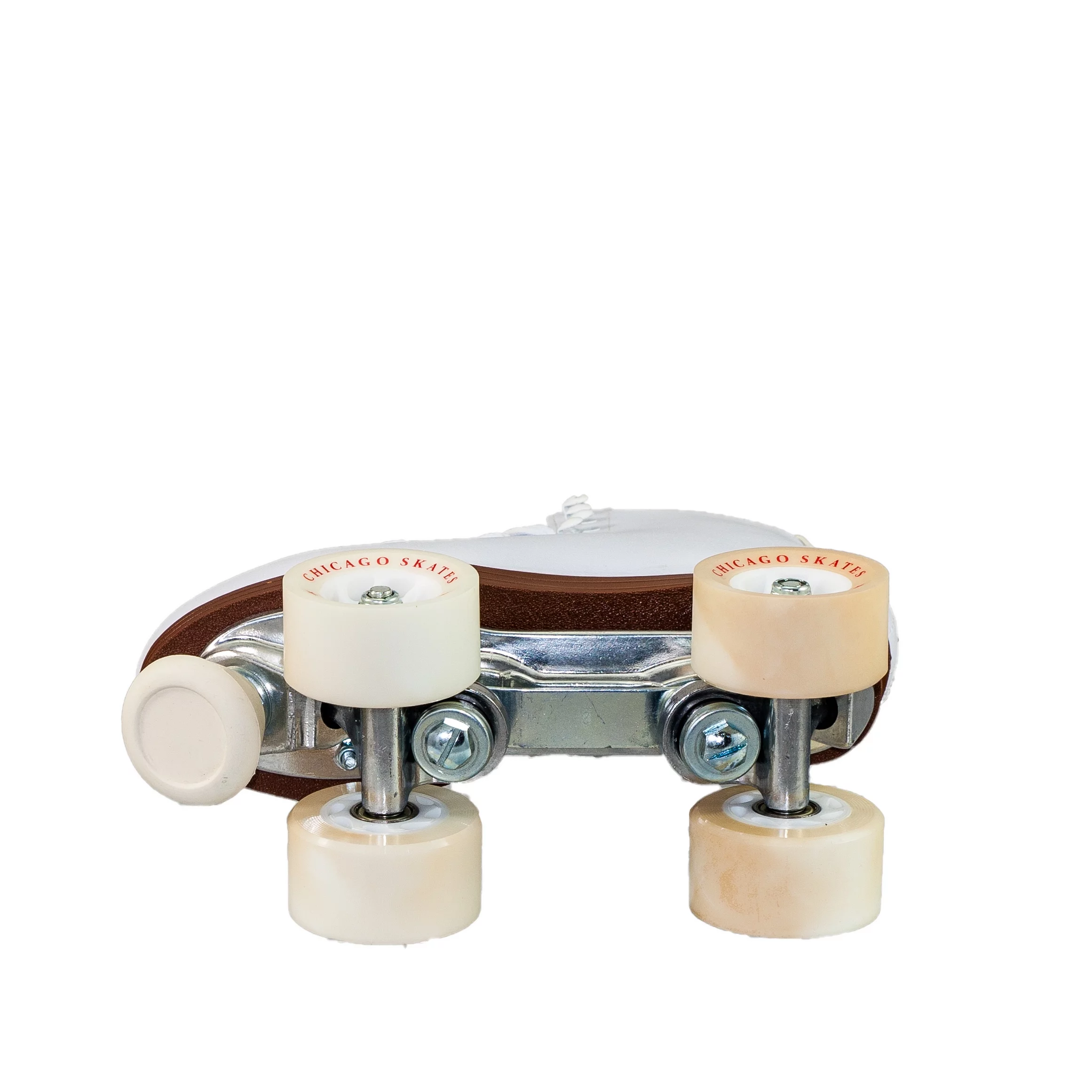 Chicago Ladies Deluxe Quad Roller Skates White Classic Rink Skate, Size 10 - Curated Treasures Market