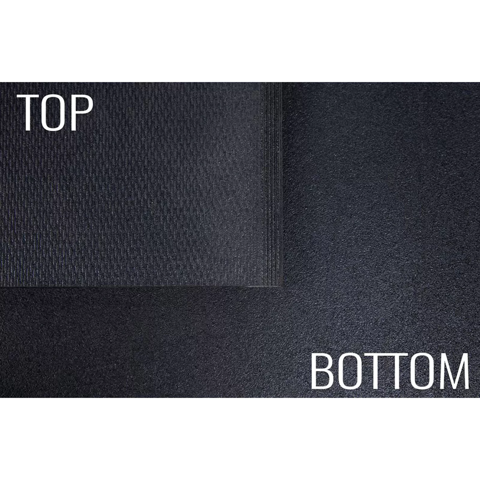 FlooringInc Black Anti-Vibration 1/2" Thick Washer/Dryer Rubber Mats, Two Mats