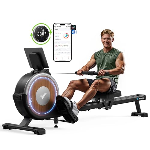 MERACH Rowing Machines for Home, Magnetic Rowing Machine with 16 Levels, Rower Machine of Quiet Resistance