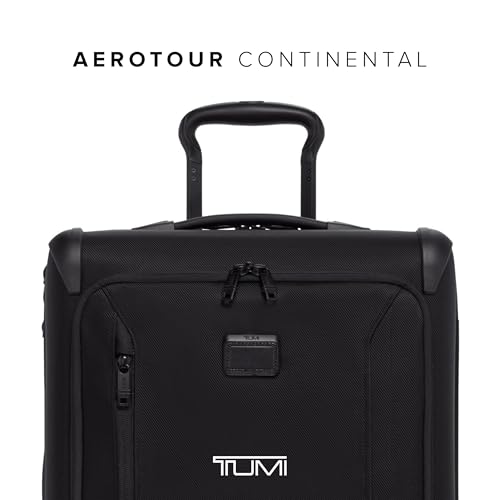 TUMI - Aerotour 4 Wheel Expandable Luggage - Men's and Women's Business and Leisure Travel Suitcase - 21.75" International Expandable Carry-On, Black