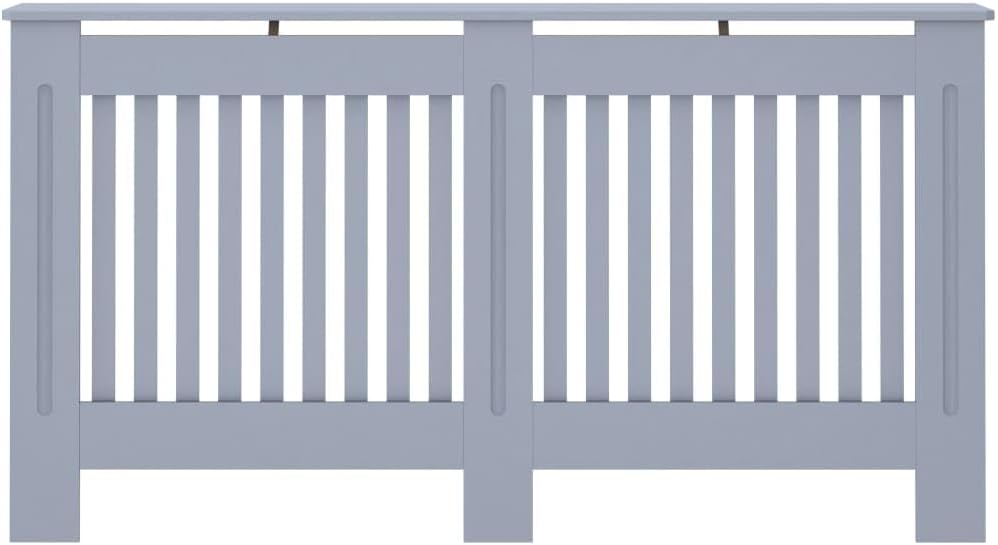 vidaXL Radiator Cover Heater Cover Cabinet Shelf Household Appliance Heating Accessories Home Improvement Funiture Wooden Cap Anthracite MDF