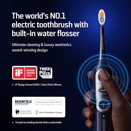 Soocas NEOS II - Electric Toothbrush with Water Flosser, Sonic Electric Toothbrush for Adults, Cordless Water Flosser for Travel