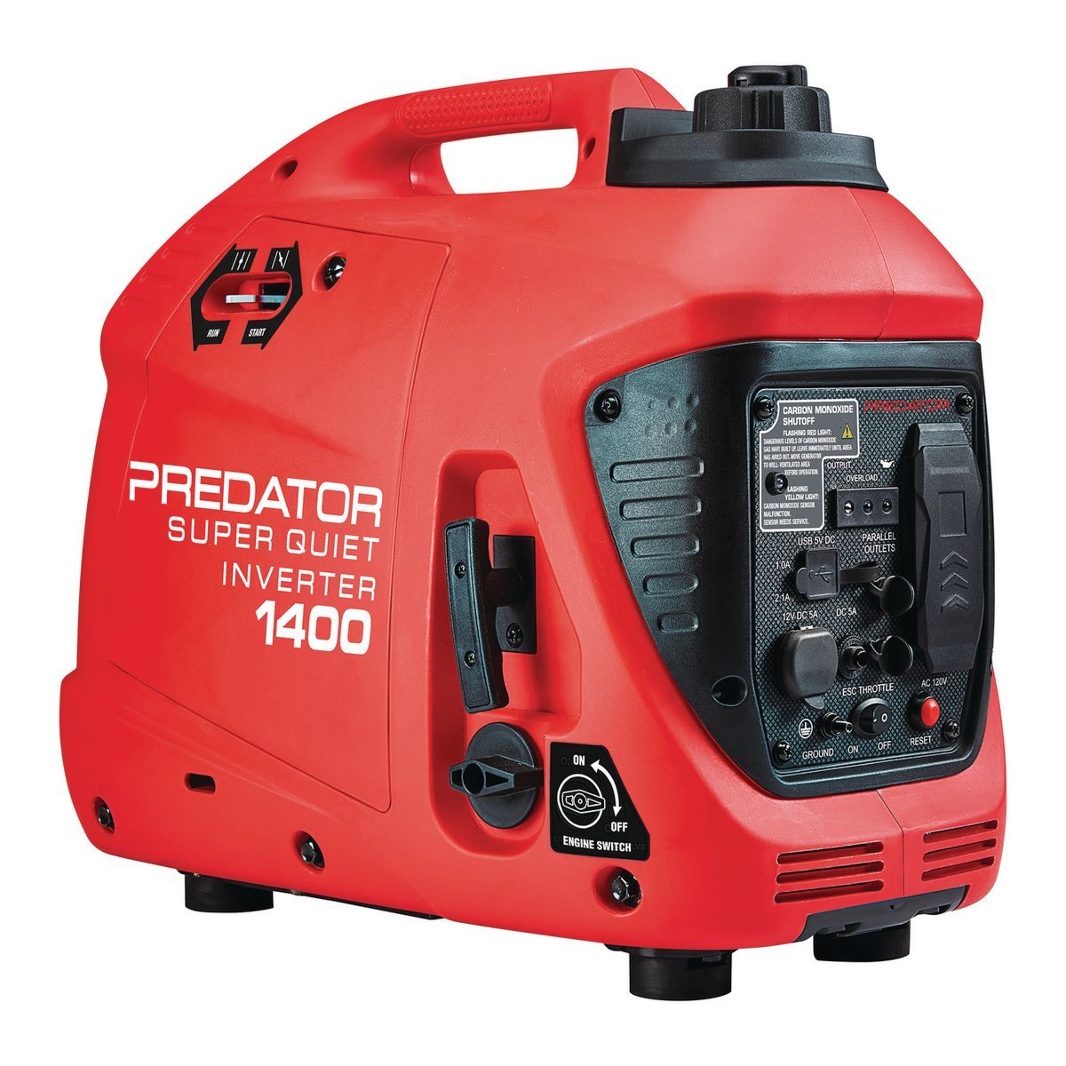 PREDATOR 1400 Watt SUPER QUIET Inverter Generator with CO SECURE Technology, EPA