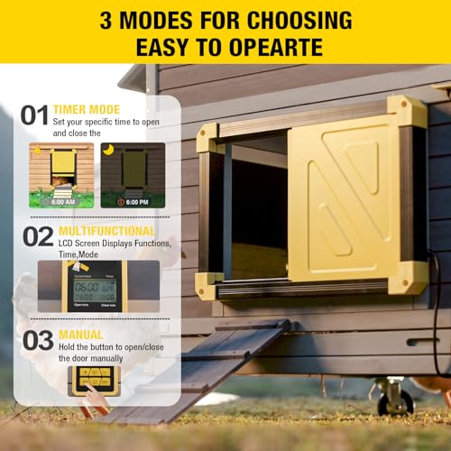 Aivituvin Portable Chicken Coops Poultry Cage with Wheels, Outdoor Hen House with Nesting Box