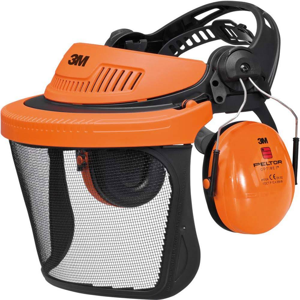 3M Headgear Combination, Forestry, Orange, G500V5CH510-OR