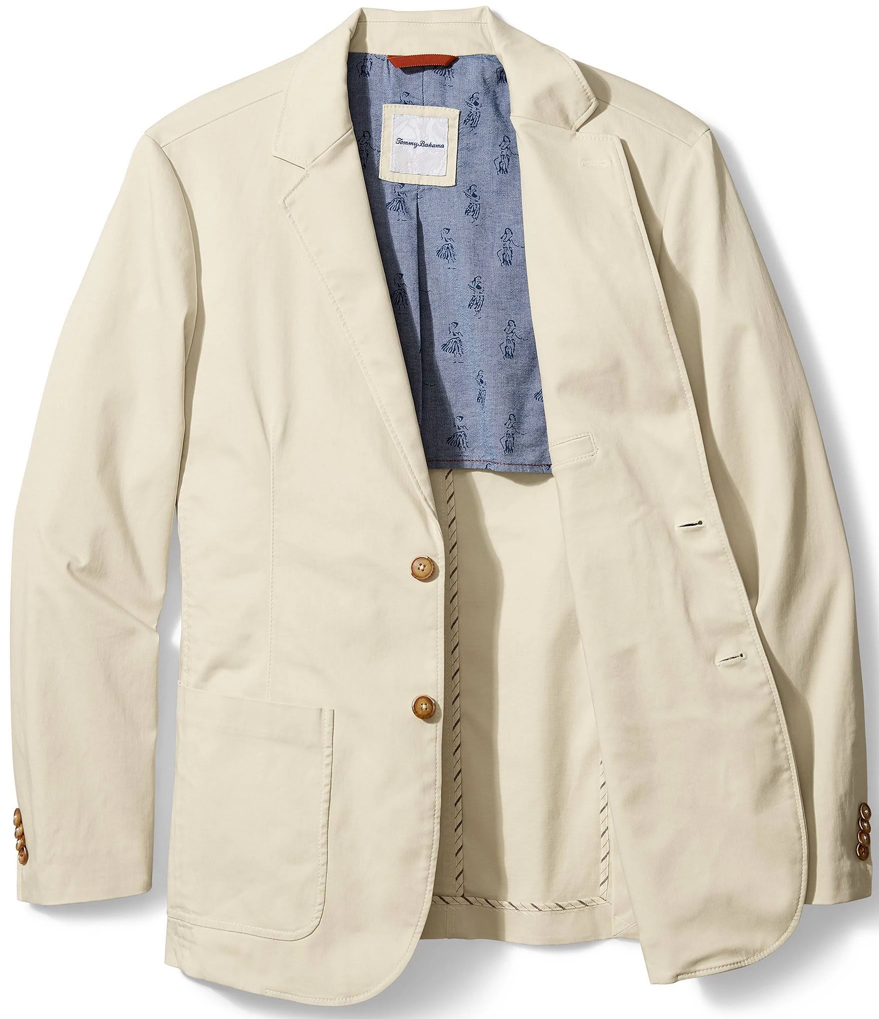 Tommy Bahama Boracay Stretch Sateen Blazer, Mens, 2XL, Bleached Sand