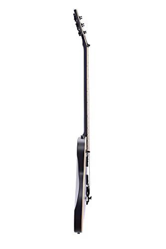 IYV 6 String IYV-ILP-400FR Solid Body wilth Floyld Rose Tremelo Electric Guitar, Satin Black, Right, (ILP-400FR)