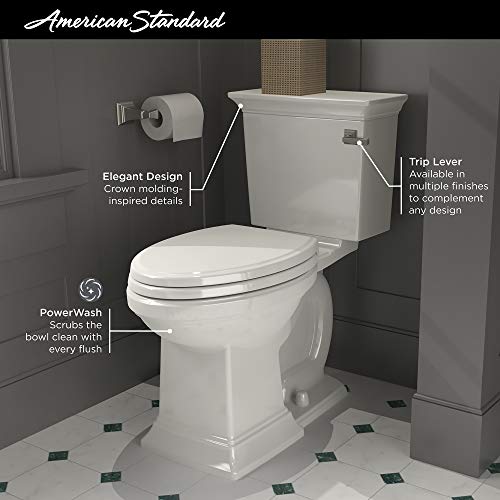 American Standard 2917228.02 Town Square S Right Height Elongated Toilet in White