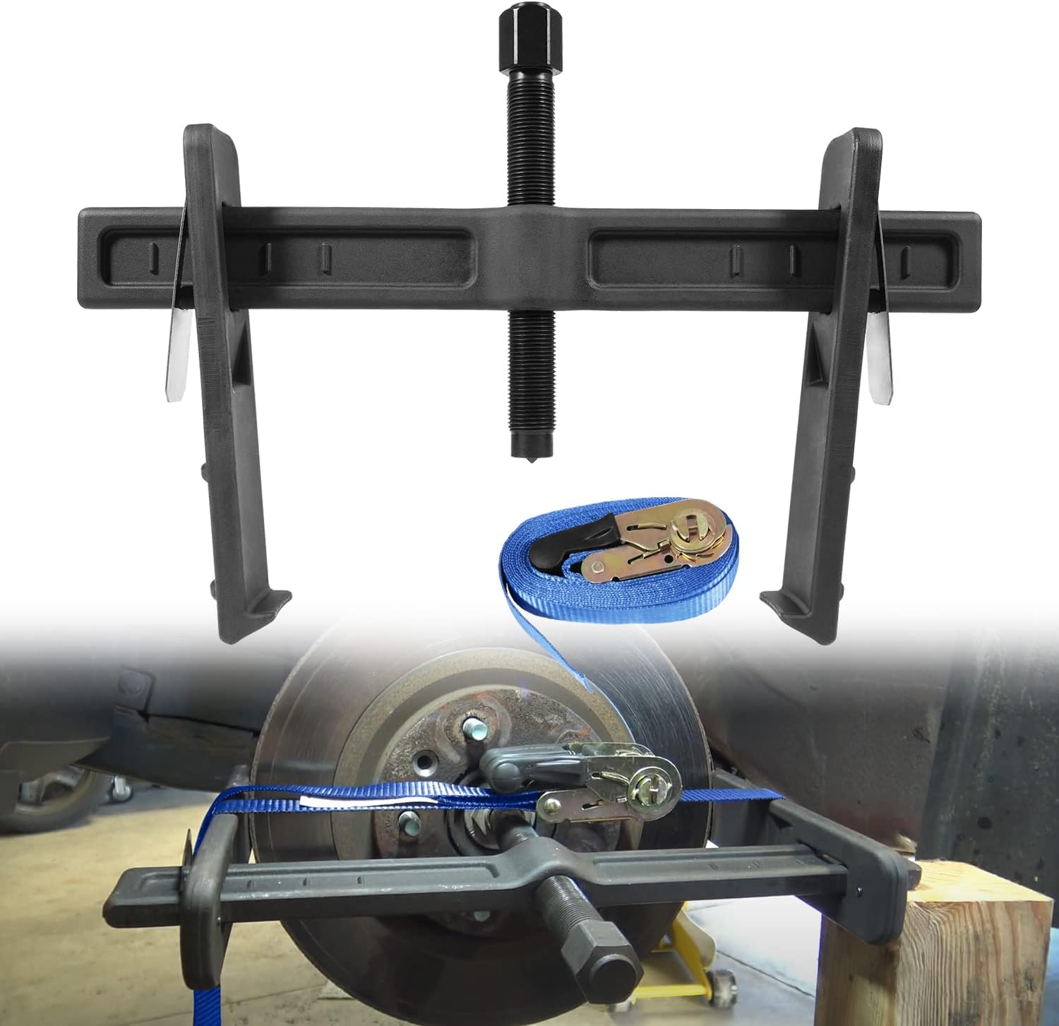 Camoo 6980 Brake Drum and Rotor Puller for Brake Drums, Rotors, Drive Wheels, Gears, Flywheels, and Pulleys