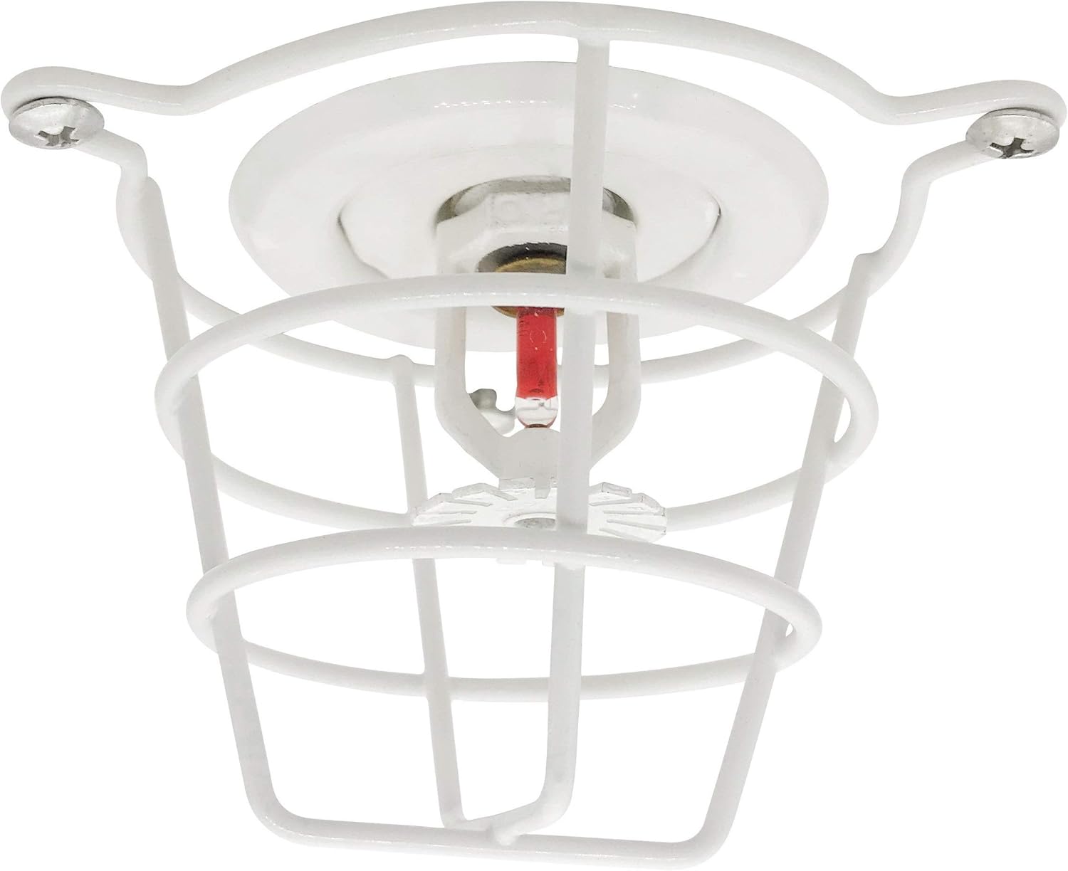 (10 Pack) TunaMax White Fire Sprinkler Head Cage Guard for Both 1/2" & 3/4" Sprinkler Head for Protecting Flush Mount & Side Wall & Semi