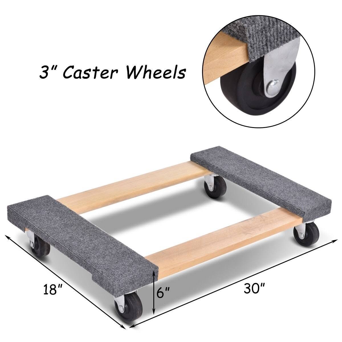 30x22 x 18x22 Furniture Moving Carrier Dolly with Casters - Multi TL35289