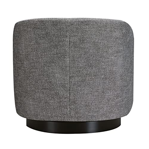 CHITA Swivel Accent Chair, FSC Certified Upholstered Fabric Barrel Chair for Living Room, Fully Assembled, Flax Beige