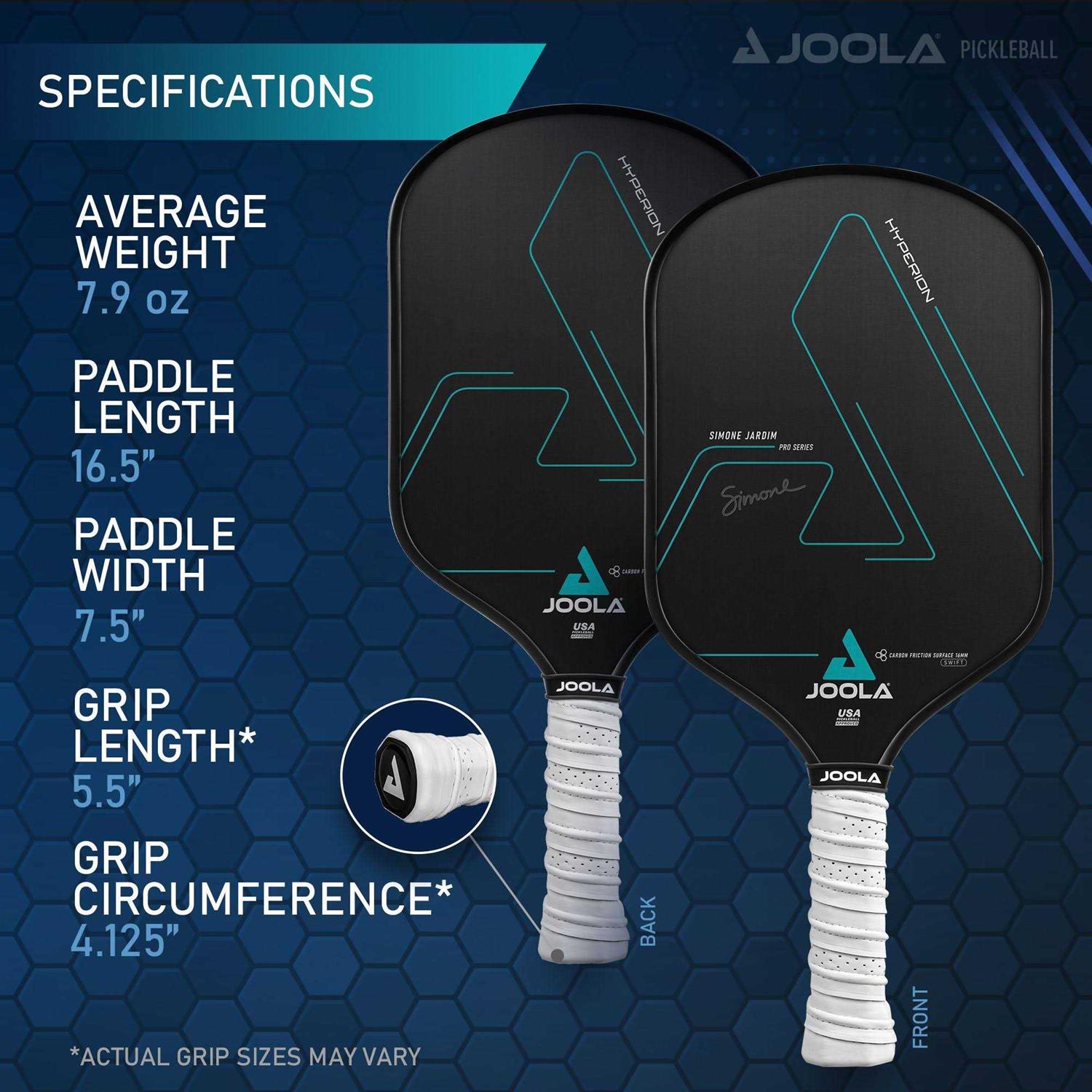 JOOLA Pickleball Paddle Simone Jardim Hyperion CFS - Sports Supplies Online Store