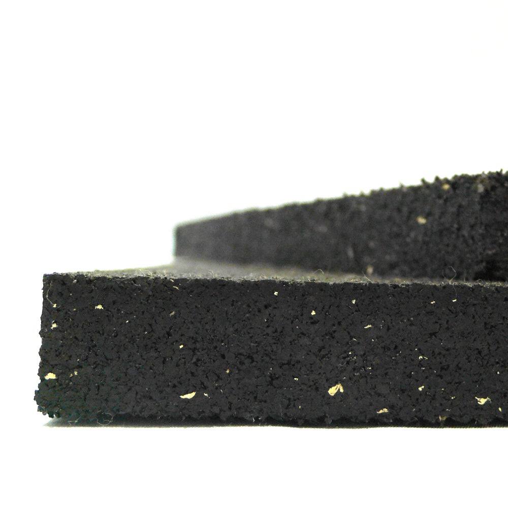 Rubber-Cal Heavy Duty Appliance Mat - 3/4x22 Thick Black Rubber Floor Protection Mat
