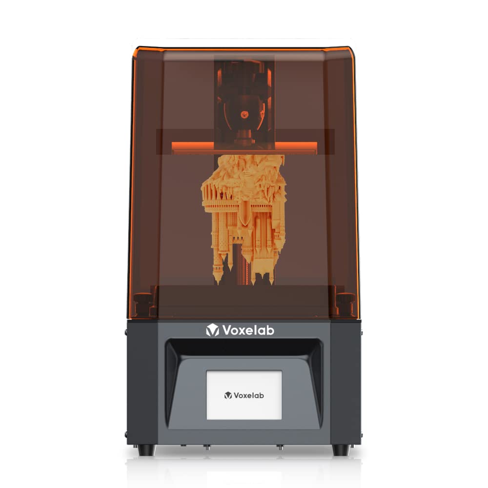Voxelab White Proxima 6.08in 2K Monochrome LCD 3D Printer UV Photocuring Resin Printer with Full Grayscale Anti-aliasing & UV LED Light Source &