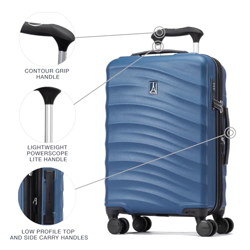 Travelpro Maxlite Air V2 Hardside Expandable Carry on Luggage, 8 Spinner Wheels, Lightweight Hard Shell Suitcase, TSA lock, Black, Carry On 21-Inch